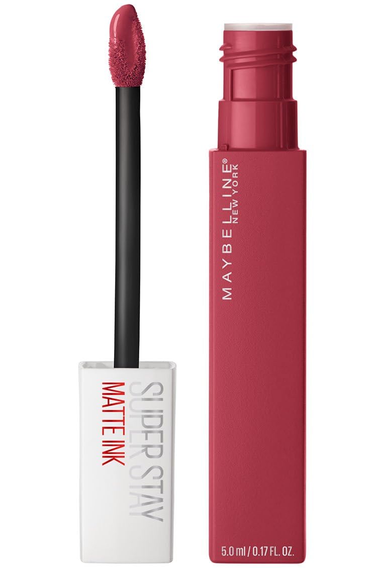 Maybelline Super Stay Matte Ink Liquid Lipstick Makeup, Long Lasting High Impact Color, Up to 16H Wear, Seductress, Light Rosey Nude, 1 Count